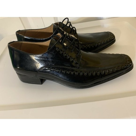 Yensa  Men’s Sz 10‎ Dress Shoes Black LACE UP OXFORDS main image 7
